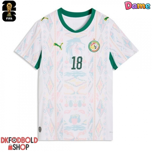 Senegal Ismaila Sarr #18 Hjemmebanetrøje Dame VM 2026 Kort ærmer